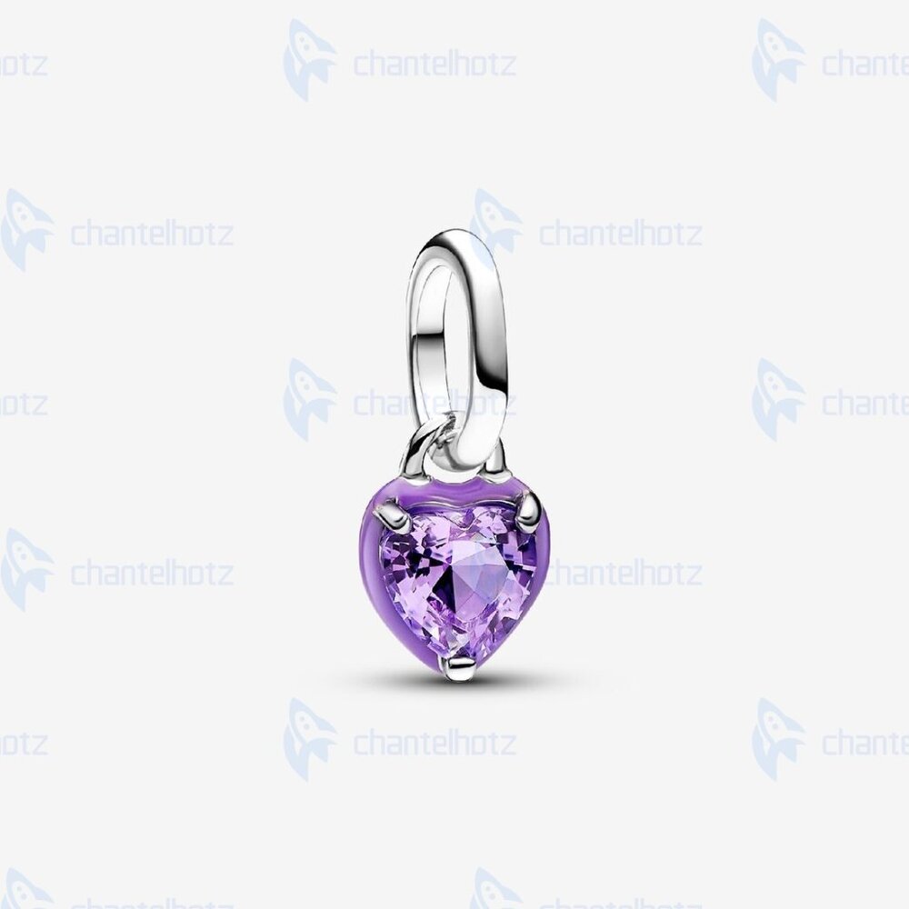 Pandora ME Purple Chakra Heart Mini Dangle Charm